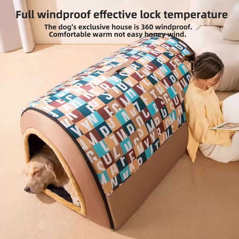 Dog Kennel Winter